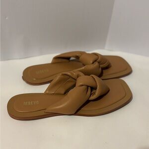 Mauve Tan Knotted Sandals